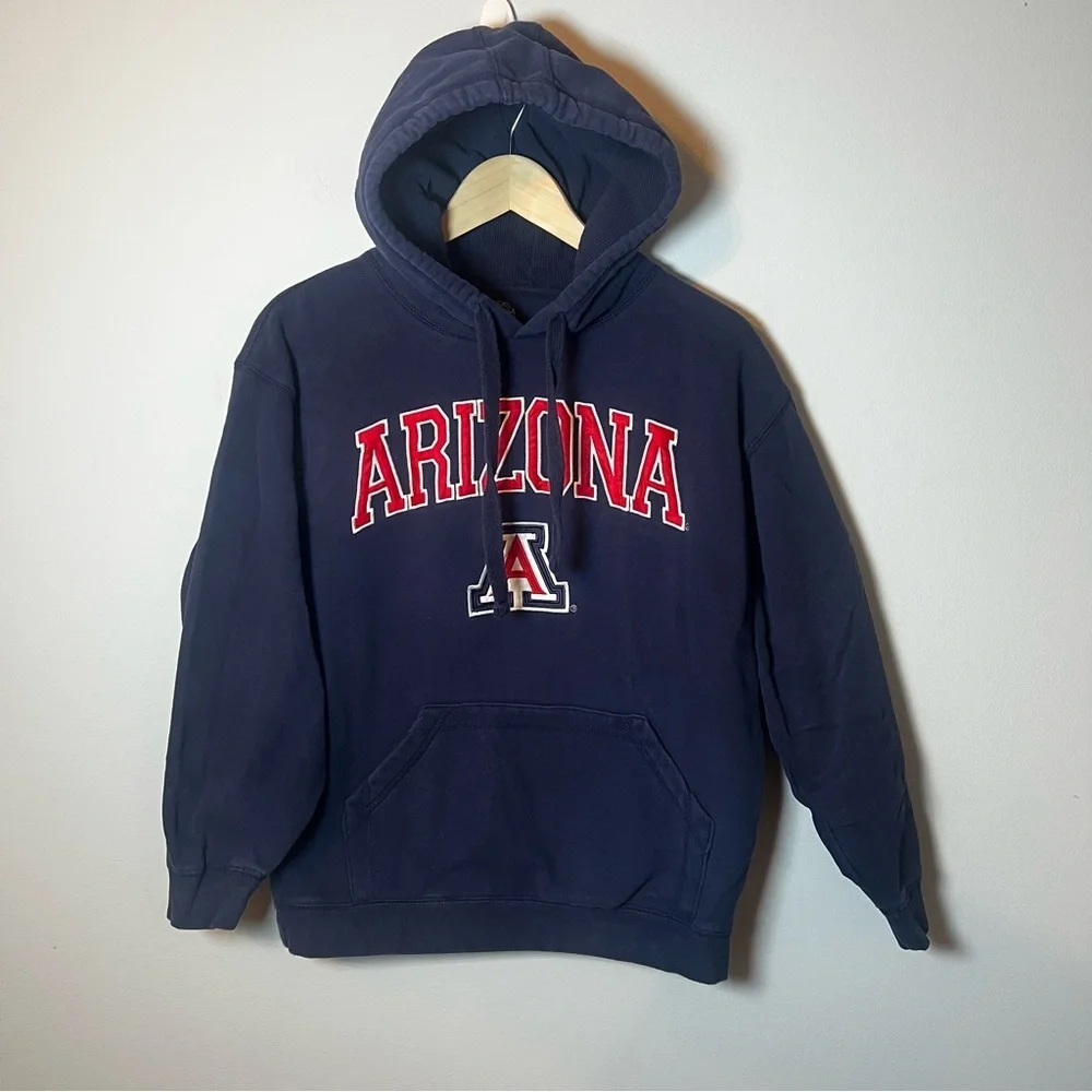Arizona Wildcats Hoodie Men’s S Navy Blue Pullover Campus Drive Sweatshirt